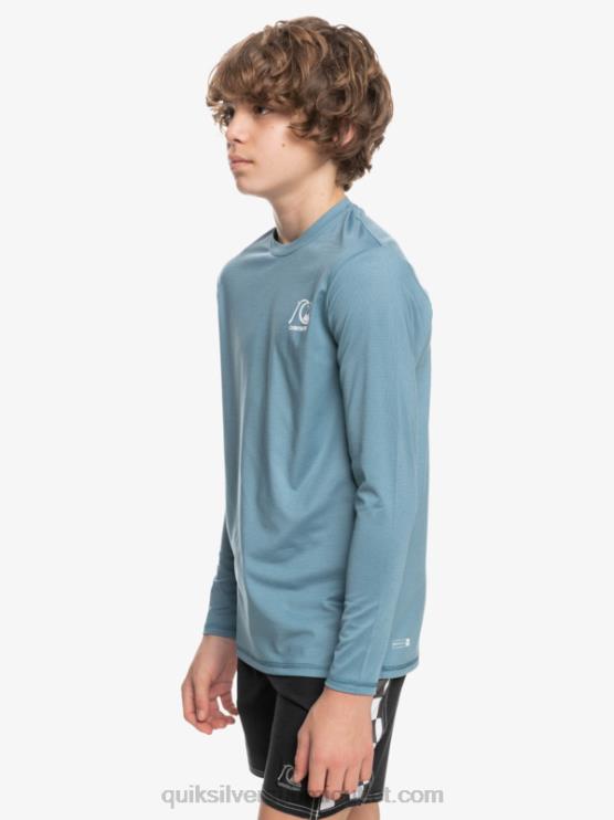 Quiksilver D6JJ2201 pojat maakunnan sininen kanerva 8-16 heritage kanerva pitkähihainen upf 50 surffit-paita