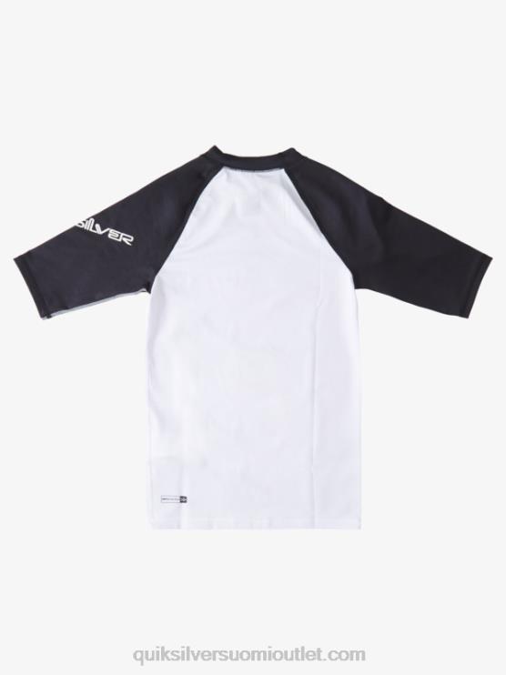 Quiksilver D6JJ2245 pojat valkoinen musta 8-16 kaikkien aikojen lyhythihainen upf 50 rashguard