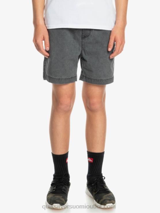 Quiksilver D6JJ2079 pojat musta 8-16 taxer 15 vyötäröshortsit