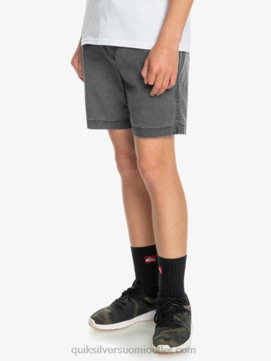 Quiksilver D6JJ2079 pojat musta 8-16 taxer 15 vyötäröshortsit