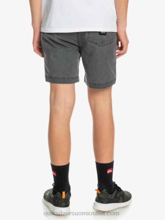 Quiksilver D6JJ2079 pojat musta 8-16 taxer 15 vyötäröshortsit