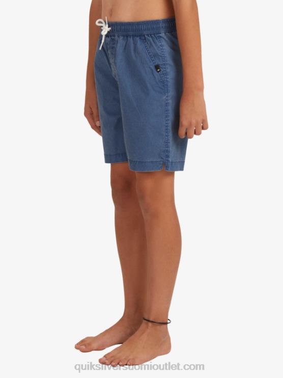 Quiksilver D6JJ2083 pojat merkki sininen 8-16 taxer 15 vyötäröshortsit