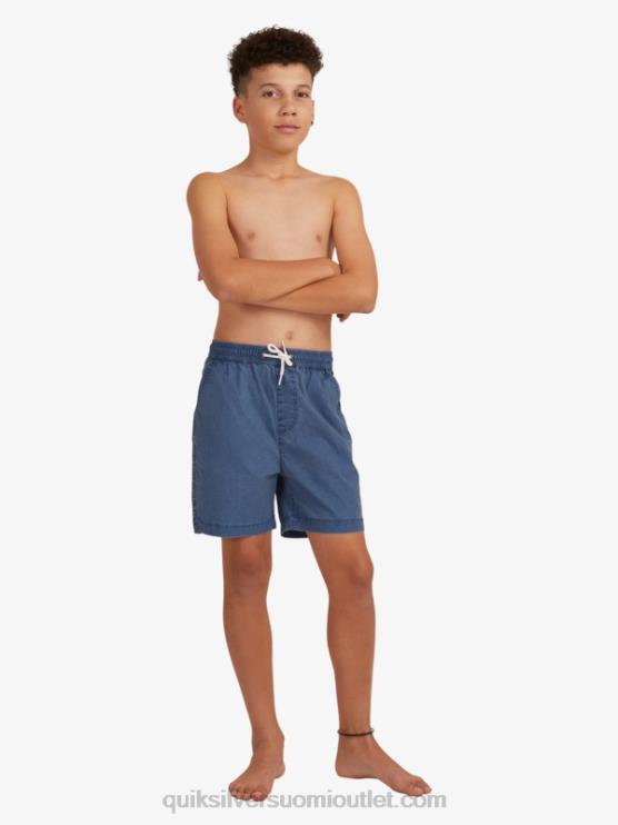 Quiksilver D6JJ2083 pojat merkki sininen 8-16 taxer 15 vyötäröshortsit