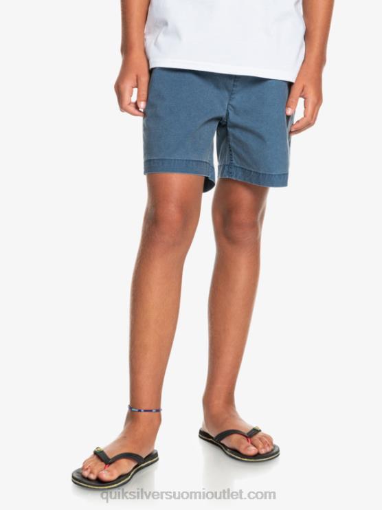 Quiksilver D6JJ2083 pojat merkki sininen 8-16 taxer 15 vyötäröshortsit