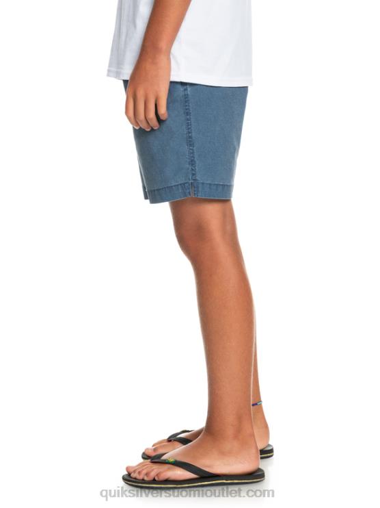Quiksilver D6JJ2083 pojat merkki sininen 8-16 taxer 15 vyötäröshortsit