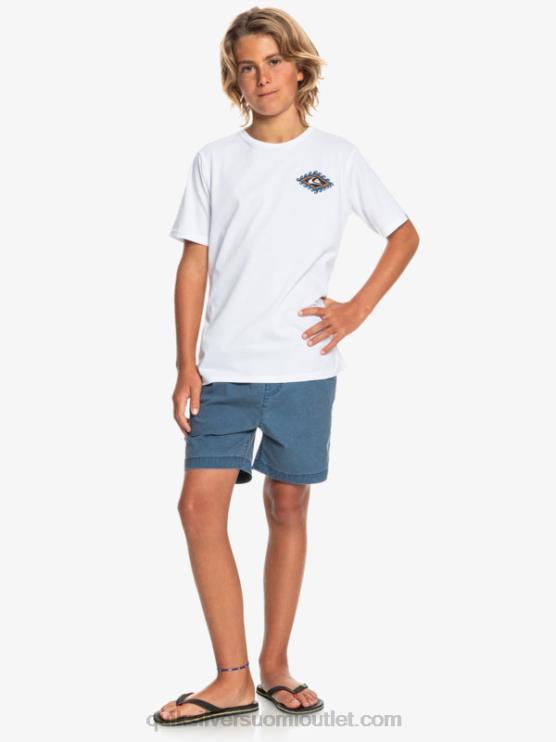 Quiksilver D6JJ2083 pojat merkki sininen 8-16 taxer 15 vyötäröshortsit