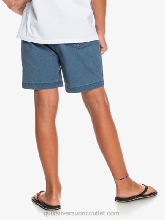 Quiksilver D6JJ2083 pojat merkki sininen 8-16 taxer 15 vyötäröshortsit