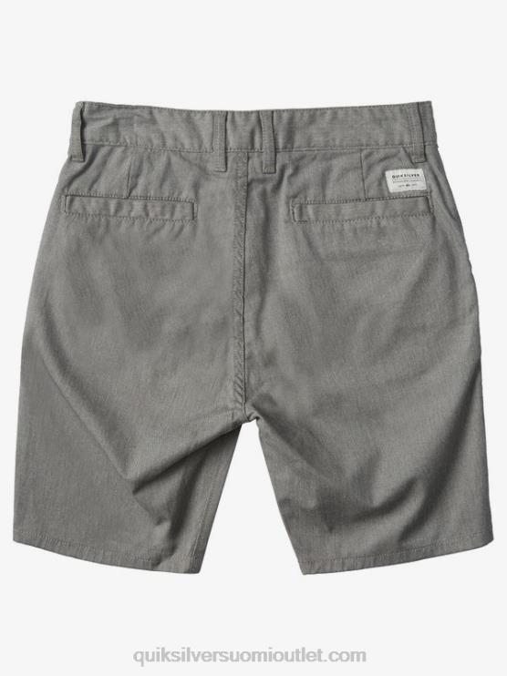 Quiksilver D6JJ2108 pojat vaaleanharmaa kanerva 8-16 uudet jokapäiväiset unionin joustavat chino-shortsit