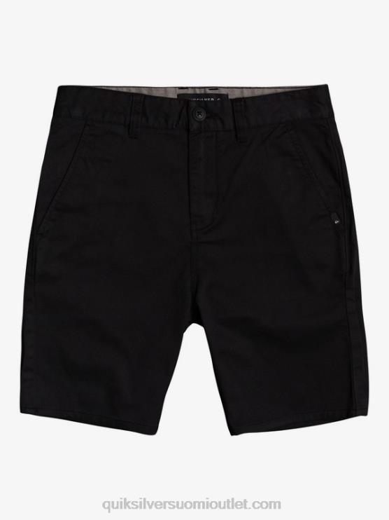 Quiksilver D6JJ2109 pojat musta 8-16 uudet jokapäiväiset unionin joustavat chino-shortsit