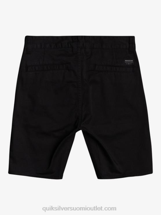 Quiksilver D6JJ2109 pojat musta 8-16 uudet jokapäiväiset unionin joustavat chino-shortsit