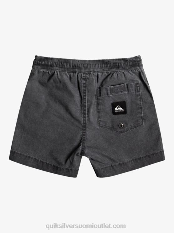 Quiksilver D6JJ2214 pojat musta 2-7 takserin joustavat shortsit