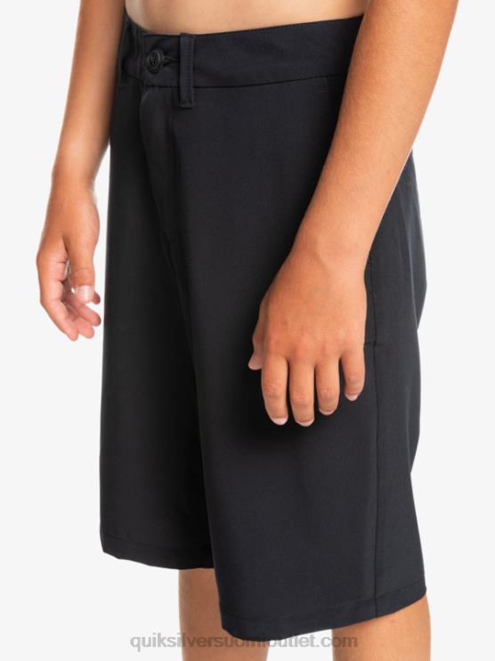 Quiksilver D6JJ2237 pojat musta 8-16 union amphibian 19 hybridishortsit
