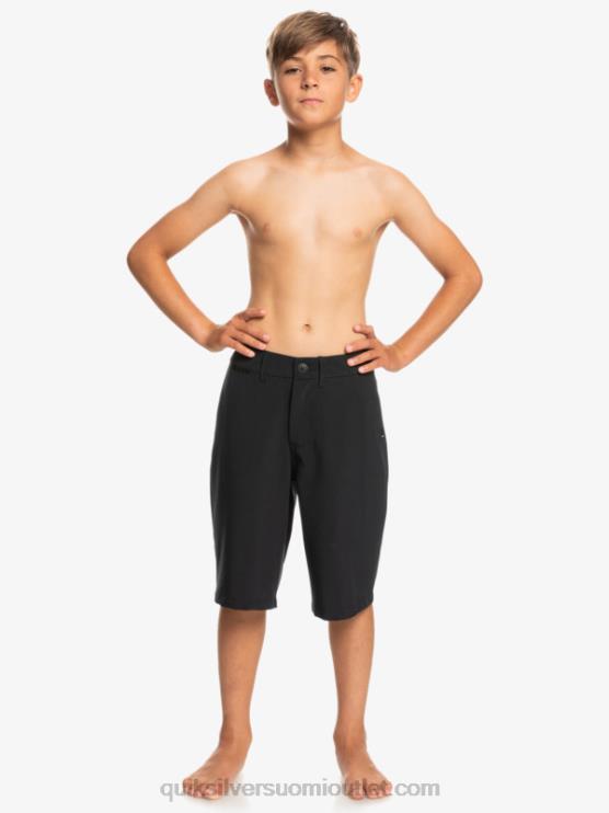 Quiksilver D6JJ2237 pojat musta 8-16 union amphibian 19 hybridishortsit