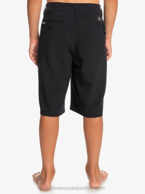Quiksilver D6JJ2237 pojat musta 8-16 union amphibian 19 hybridishortsit