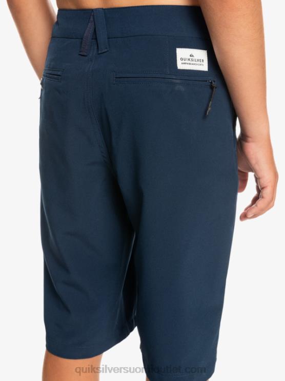 Quiksilver D6JJ2238 pojat laivasto bleiseri 8-16 union amphibian 19 hybridishortsit