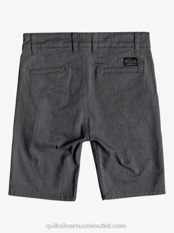 Quiksilver D6JJ2279 pojat tummanharmaa kanerva 8-16 uudet jokapäiväiset 17 chinoshortsit