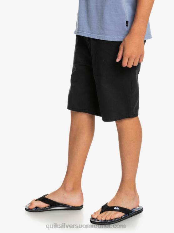 Quiksilver D6JJ2287 pojat musta 8-16 päivittäin 17 chino shortsit