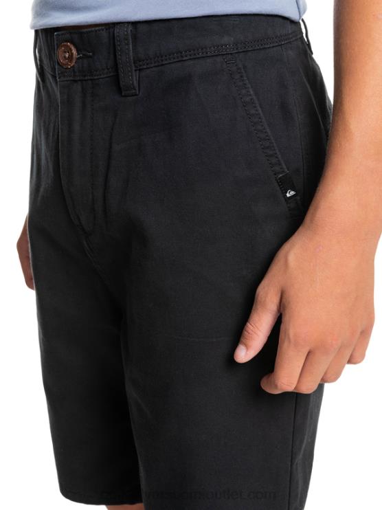 Quiksilver D6JJ2287 pojat musta 8-16 päivittäin 17 chino shortsit