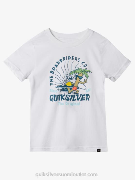 Quiksilver D6JJ1937 pojat valkoinen 2-7 rauhan mielen t-paita