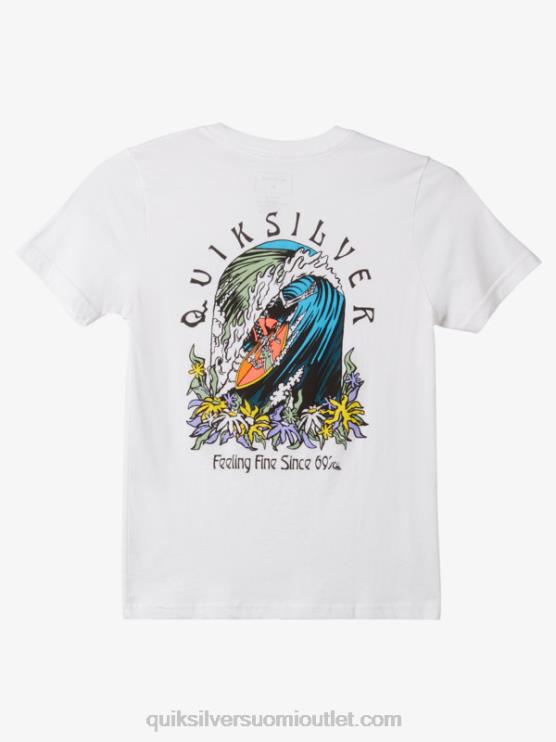 Quiksilver D6JJ1939 pojat valkoinen 8-16 alkuperäinen tynnyri t-paita