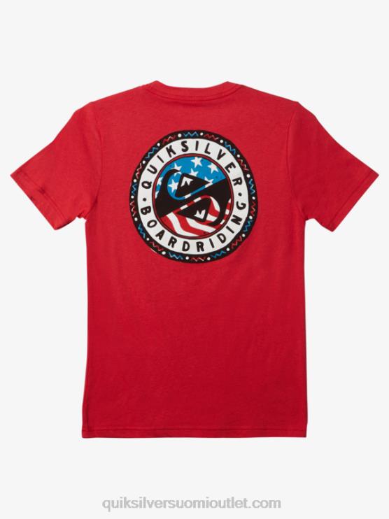 Quiksilver D6JJ1942 pojat korkean riskin punainen 8-16 kesän hauska t-paita
