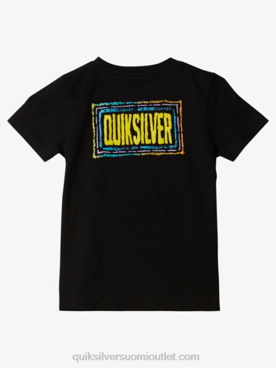 Quiksilver D6JJ1947 pojat musta 2-7 kaikuinen beat t-paita