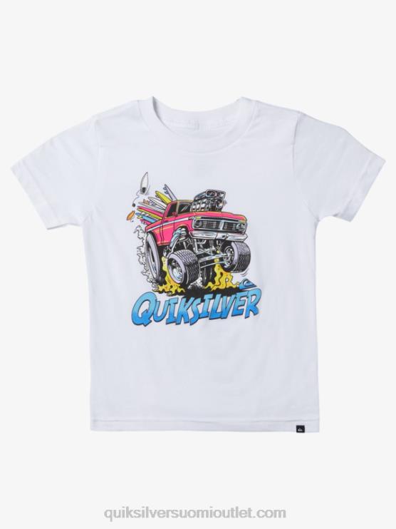 Quiksilver D6JJ1950 pojat valkoinen 2-7 pakoauton t-paita
