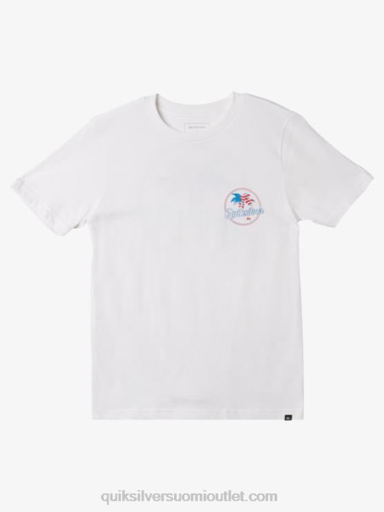 Quiksilver D6JJ1956 pojat valkoinen 8-16 kämmenen reipas t-paita