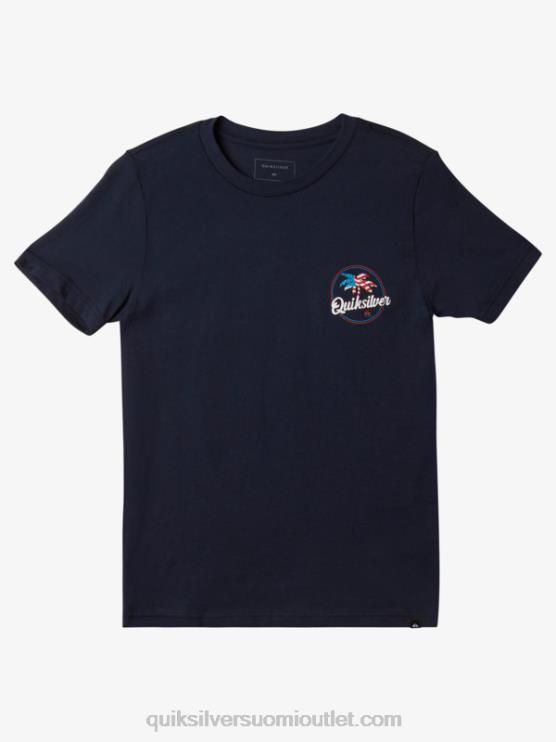 Quiksilver D6JJ1957 pojat laivasto bleiseri 8-16 kämmenen reipas t-paita