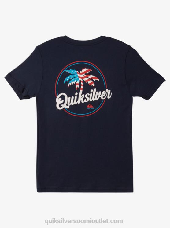 Quiksilver D6JJ1957 pojat laivasto bleiseri 8-16 kämmenen reipas t-paita