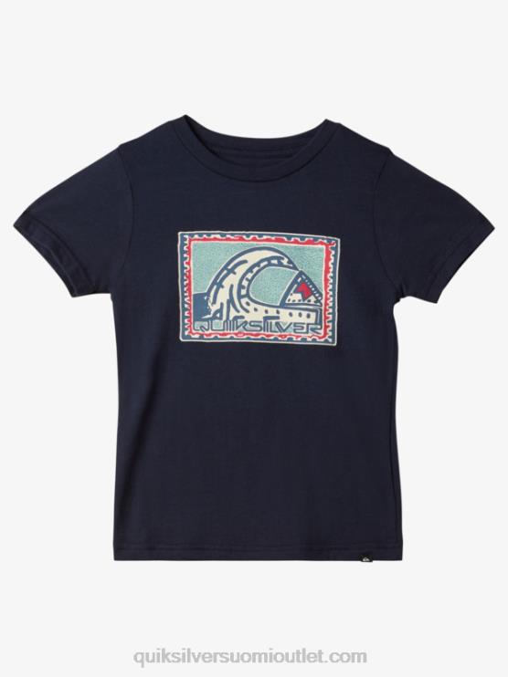 Quiksilver D6JJ1959 pojat laivasto bleiseri 2-7 rad heritage t-paita