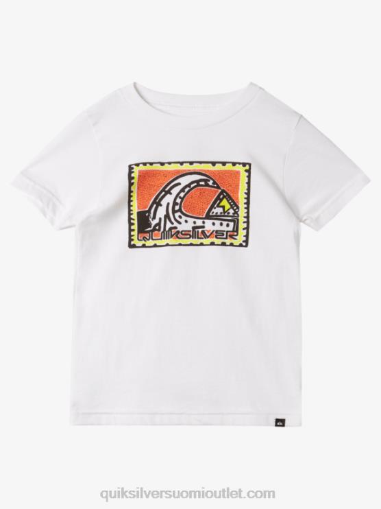 Quiksilver D6JJ1960 pojat valkoinen 2-7 rad heritage t-paita