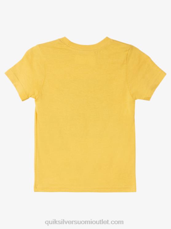 Quiksilver D6JJ1964 pojat keltuainen keltainen 2-7 keskiyön aurinko t-paita