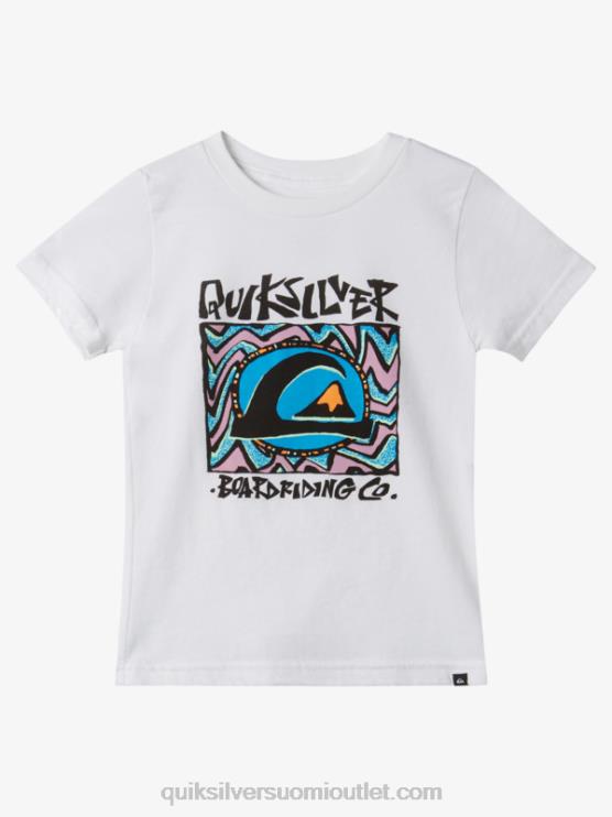 Quiksilver D6JJ1965 pojat valkoinen 2-7 keskiyön aurinko t-paita