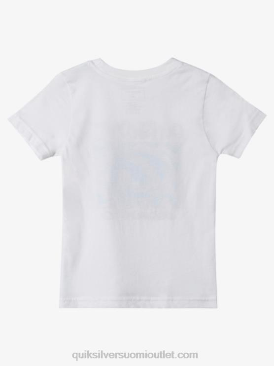 Quiksilver D6JJ1965 pojat valkoinen 2-7 keskiyön aurinko t-paita