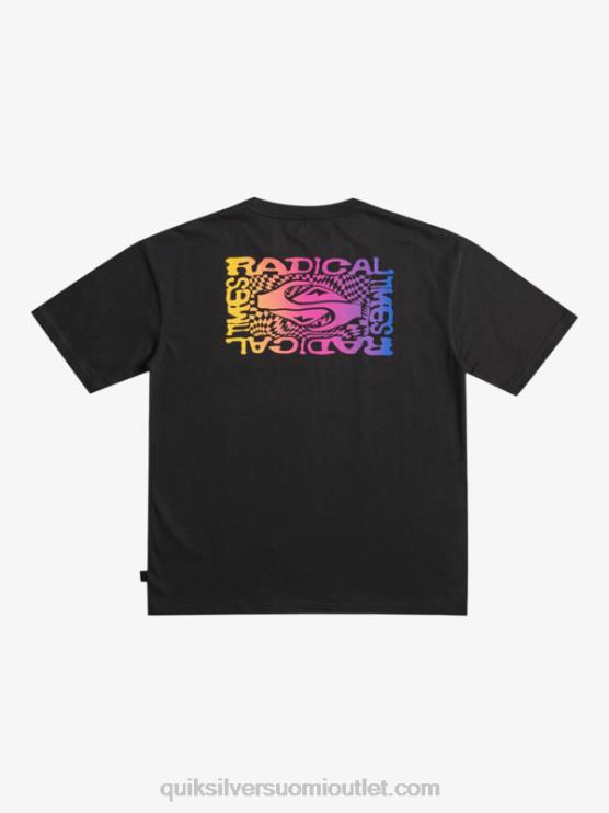 Quiksilver D6JJ1966 pojat musta 8-16 radikaali lippu t-paita