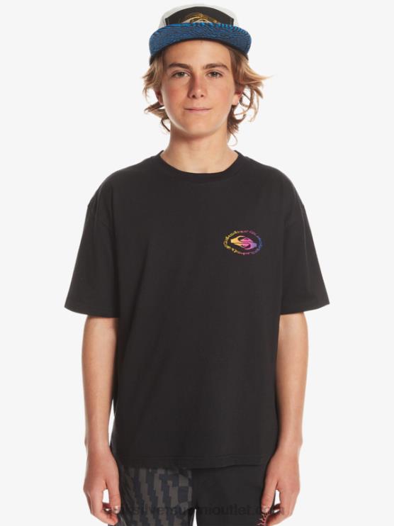 Quiksilver D6JJ1966 pojat musta 8-16 radikaali lippu t-paita