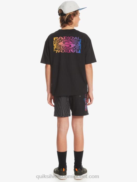 Quiksilver D6JJ1966 pojat musta 8-16 radikaali lippu t-paita