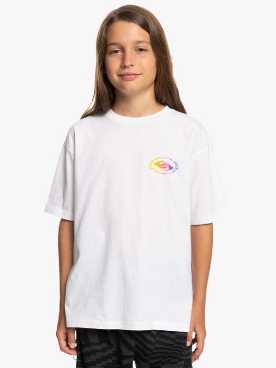 Quiksilver D6JJ1967 pojat valkoinen 8-16 radikaali lippu t-paita