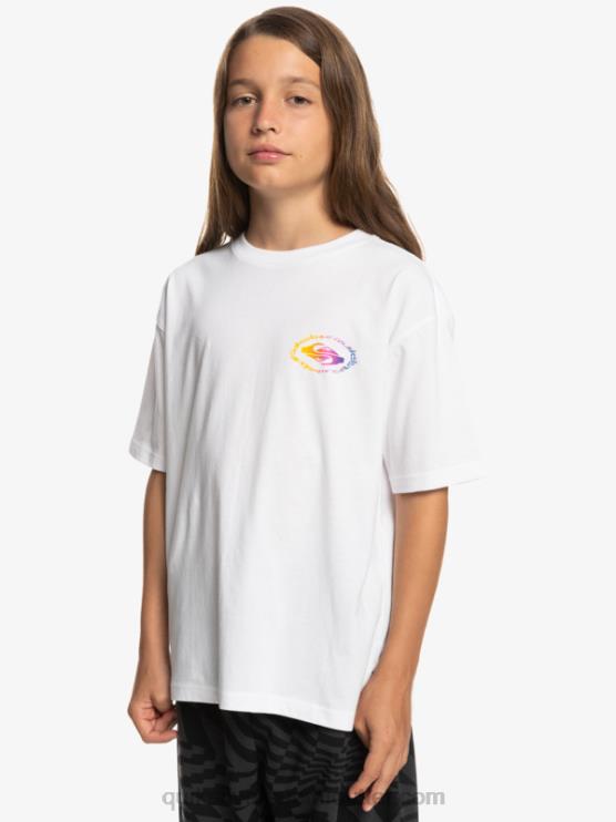 Quiksilver D6JJ1967 pojat valkoinen 8-16 radikaali lippu t-paita