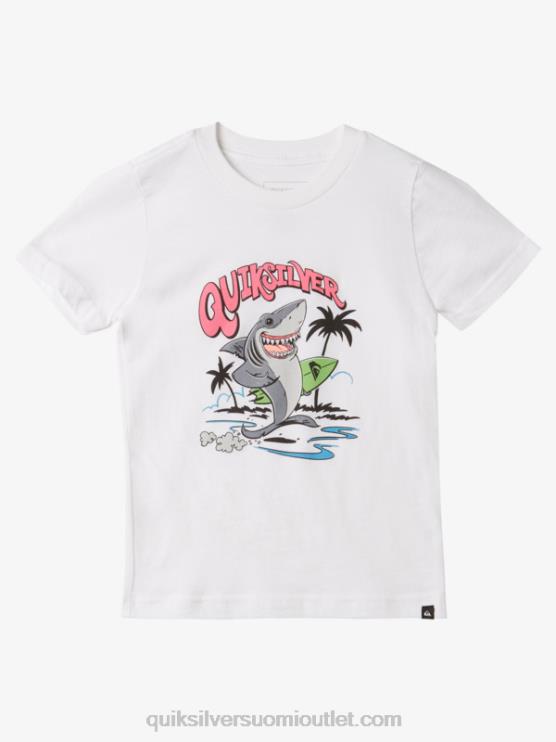Quiksilver D6JJ1970 pojat valkoinen 2-7 pesty t-paita