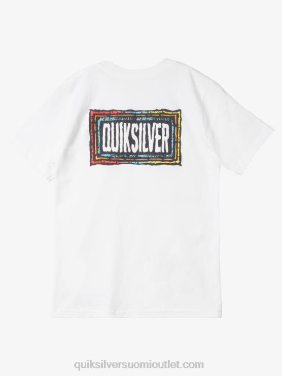 Quiksilver D6JJ1980 pojat valkoinen 8-16 kaikuinen beat t-paita