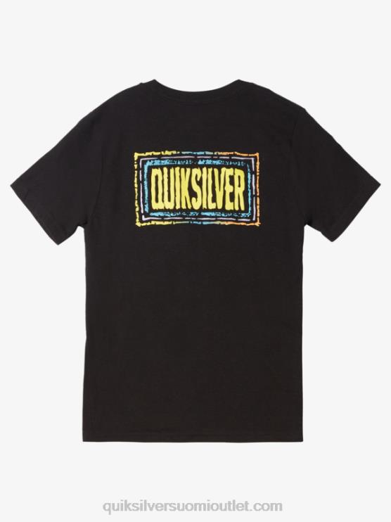 Quiksilver D6JJ1981 pojat musta 8-16 kaikuinen beat t-paita