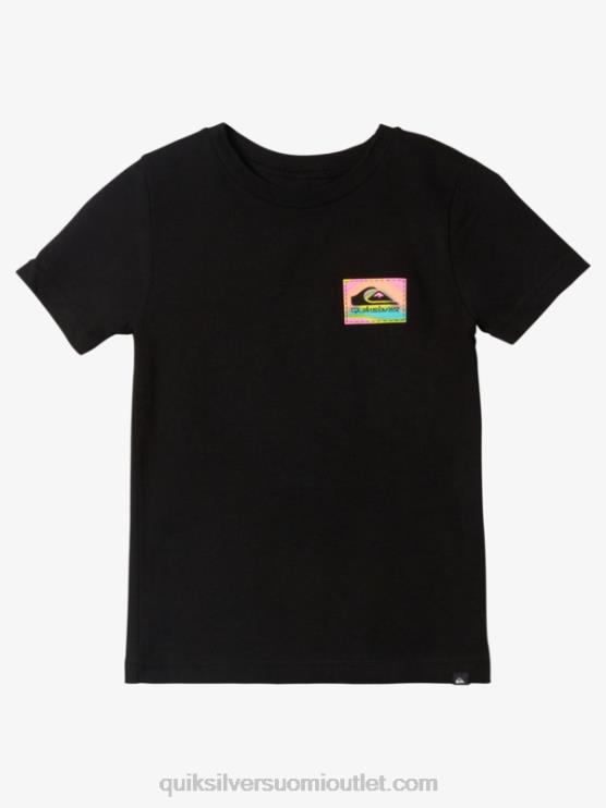 Quiksilver D6JJ2095 pojat musta 2-7 värin flow t-paita