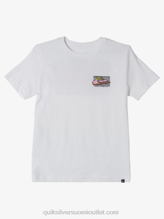 Quiksilver D6JJ2123 pojat valkoinen 8-16 retro fade t-paita