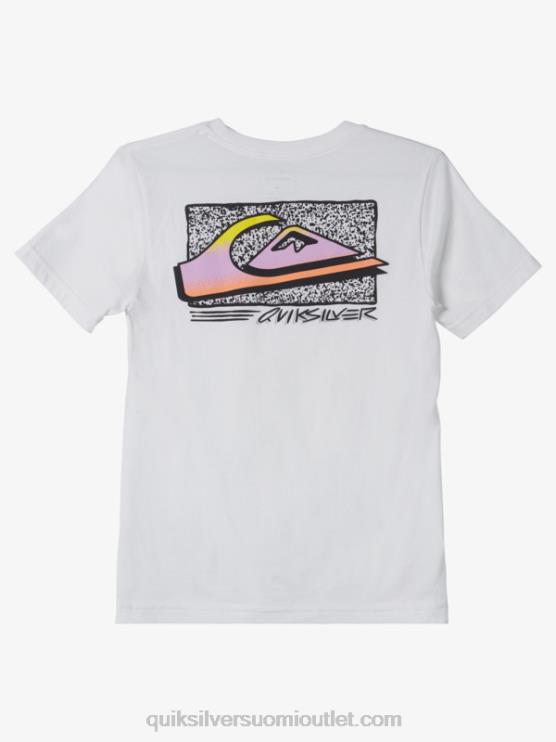 Quiksilver D6JJ2123 pojat valkoinen 8-16 retro fade t-paita