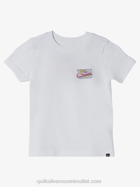Quiksilver D6JJ2145 pojat valkoinen 2-7 retrohaalistuva t-paita
