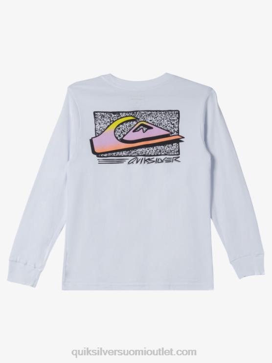 Quiksilver D6JJ2192 pojat valkoinen 8-16 retro fade t-paita