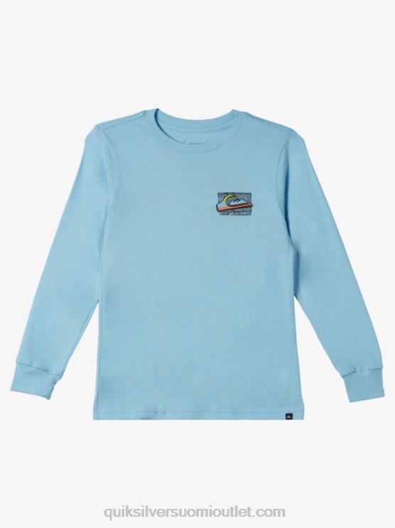 Quiksilver D6JJ2193 pojat taivaansininen 8-16 retro fade t-paita