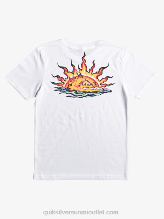 Quiksilver D6JJ2229 pojat valkoinen 8-16 waves Guard t-paita